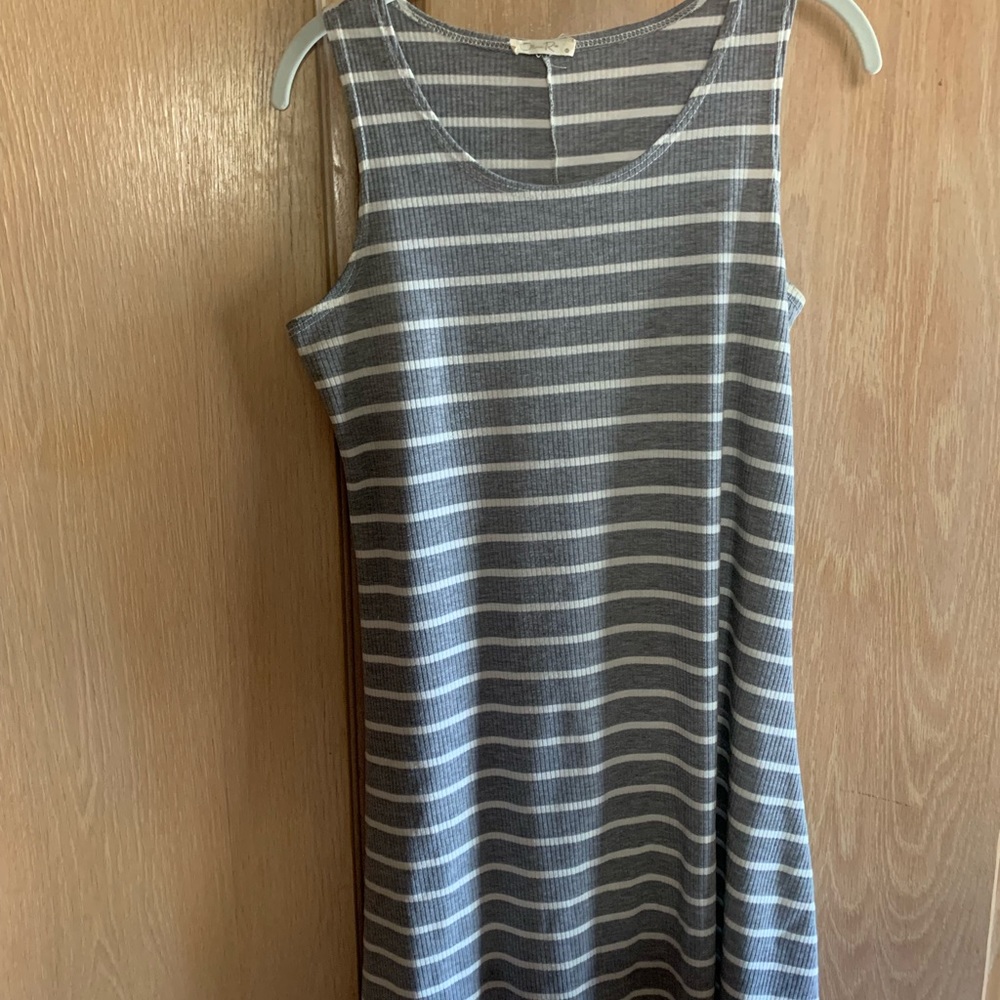 Cotton ribbed sun dress